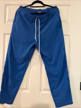 Smart Scrubs Medium Unisex Short Royal Blue Drawstring Scrub Pant